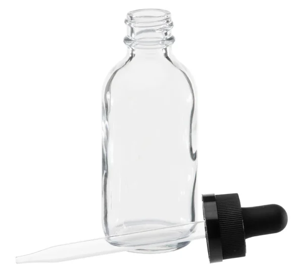 Clear Glass Bottle 2oz