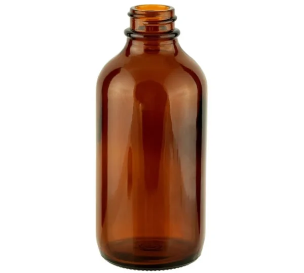 Boston Round Bottles Bouteille en ambre 4oz