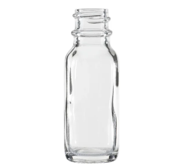 Sticle rotunde Boston Sticlă de sticlă transparentă 0,5 oz