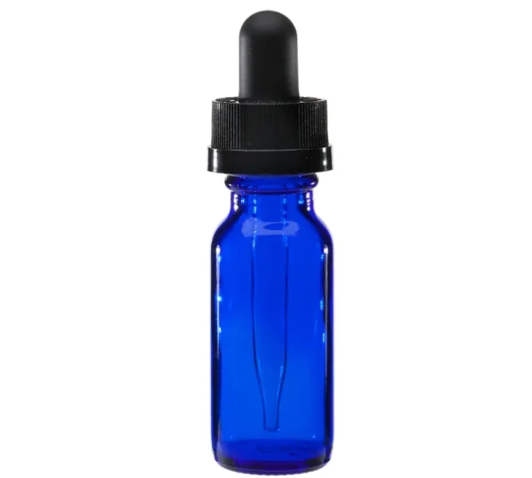 Blue Glass Bottle 0.5oz